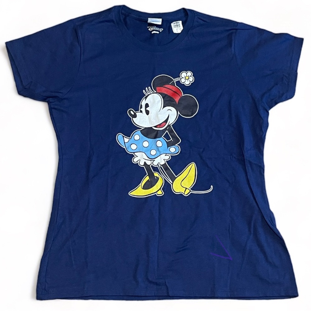 Minnie Mouse Flower Hat T-Shirt Large for Woman - Picture 1 of 4